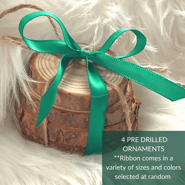 4 Pre-Drilled Wood Rounds - Torch Paste