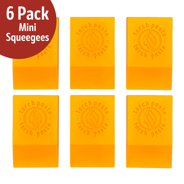 6 PK - Mini Squeegees -Torch Paste Applicators